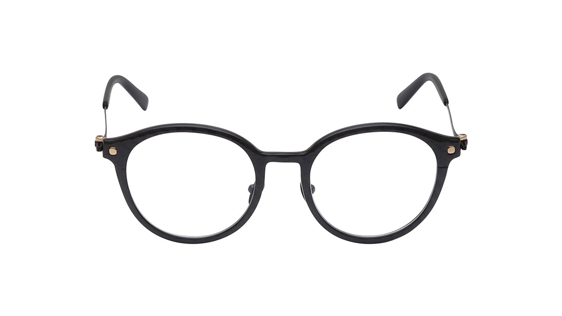 Image 1 of Black Round Rimmed Men Eyeglasses (TS1035MFC2SBKV|48) from Titan Available at Titan Eye+
