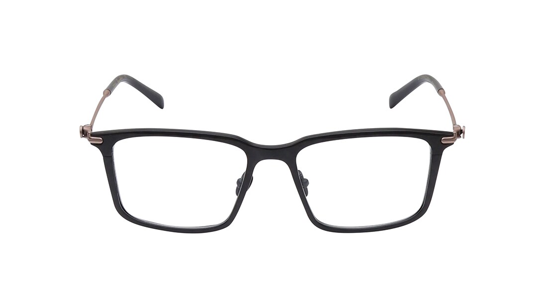 Image 1 of Black Wayfarer Rimmed Men Eyeglasses (TS1036MFC2SBKV|51) from Titan Available at Titan Eye+