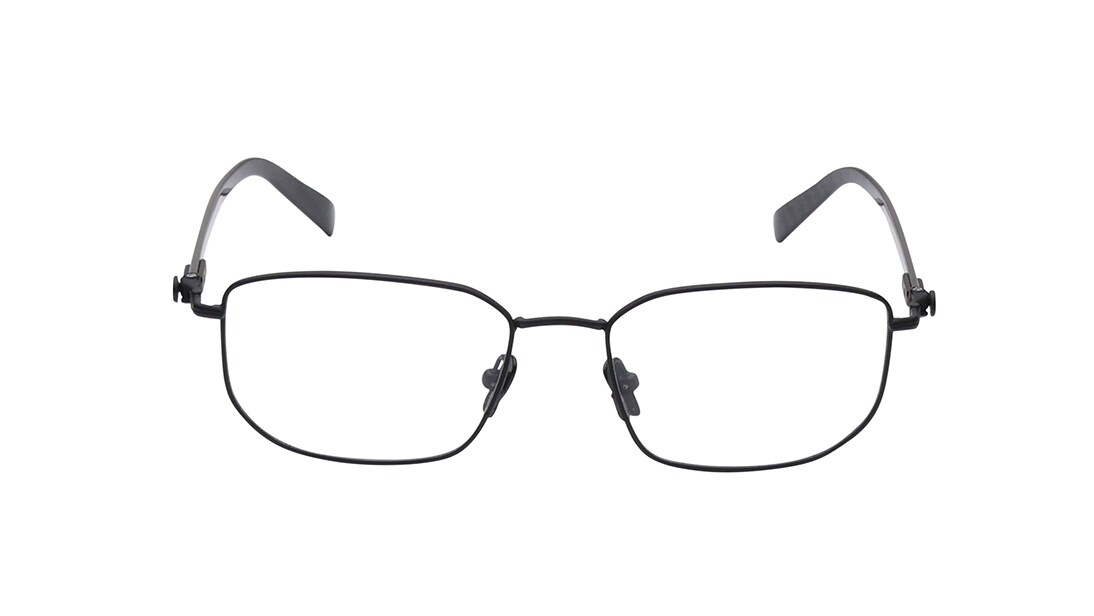 Image 1 of Black Geometry Rimmed Men Eyeglasses (TS1037MFC2SBKV|52) from Titan Available at Titan Eye+