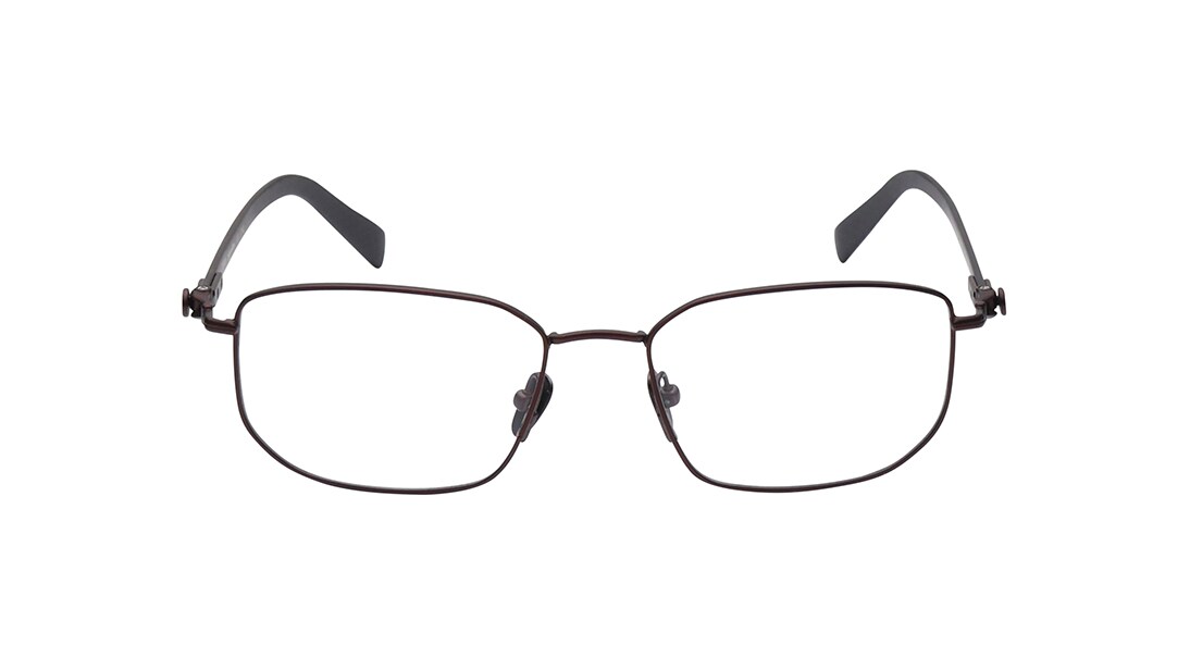 Image 1 of Brown Geometric Eyeglasses for Men from Titan Available at Titan Eye+