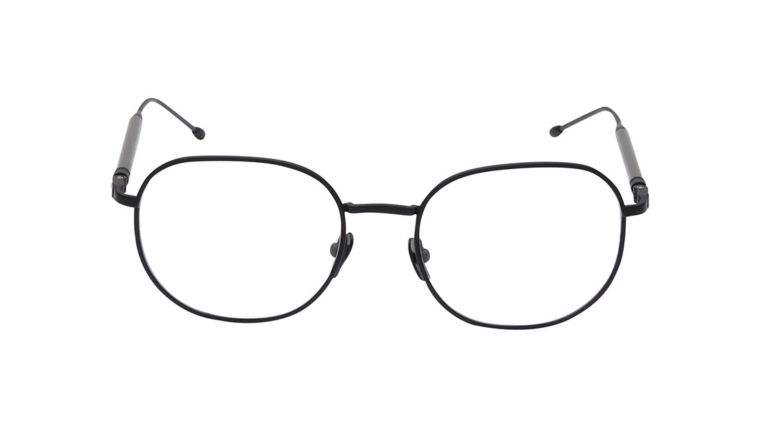 Image 1 of Black Geometry Rimmed Men Eyeglasses (TS1040MFC1LBKV|53) from Titan Available at Titan Eye+