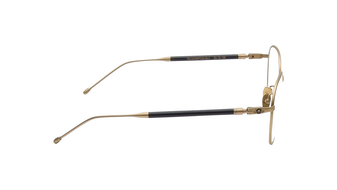 Gold Geometric Eyeglasses for Men available online at Titan Eye+