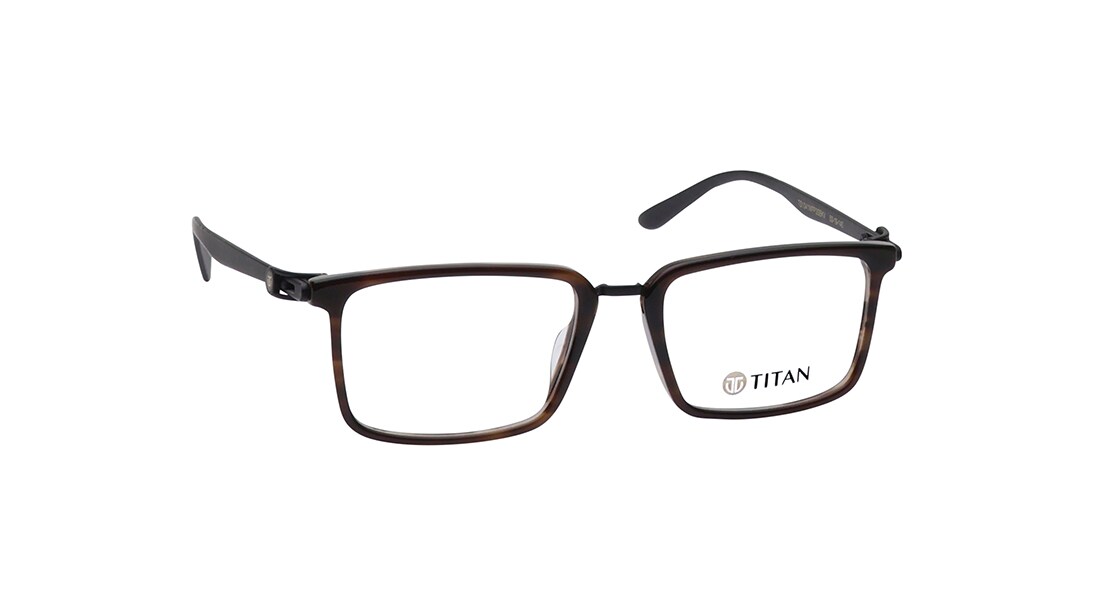 Black Rectangle Rimmed Men Eyeglasses (TS1041MFP1SBKV|51)