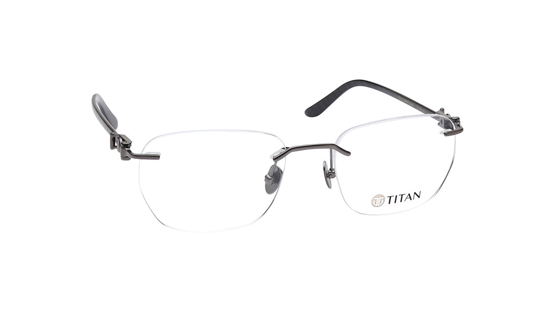 Titanium Glasses Frameless Specs For Men Titan Eye+