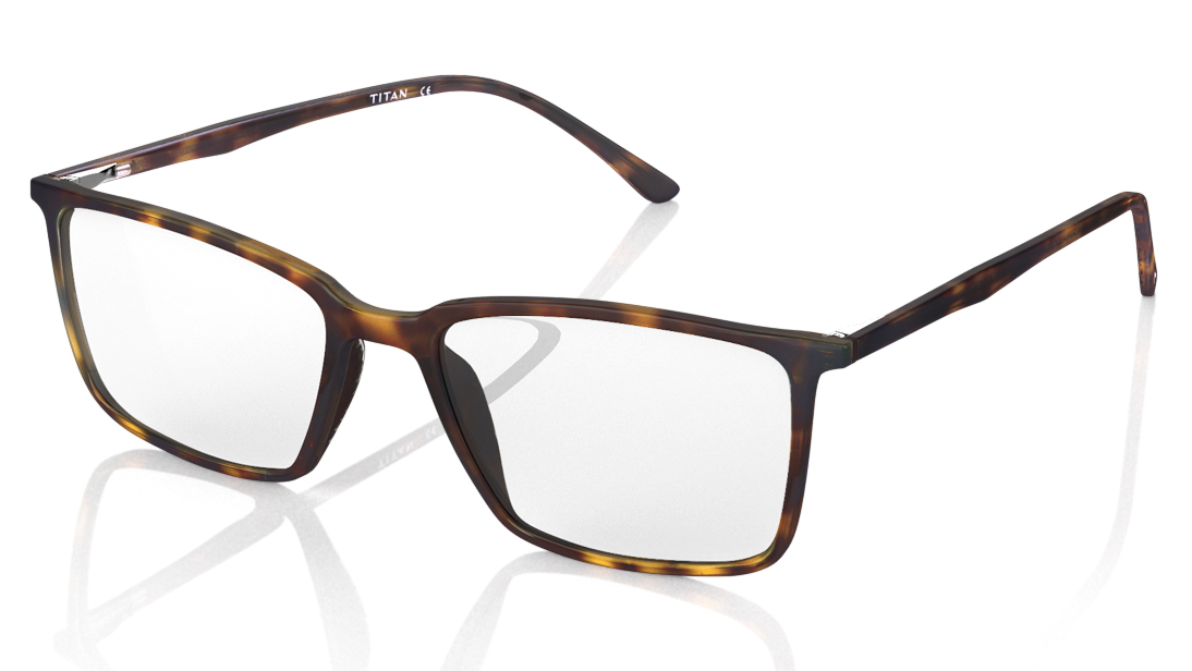 Brown Square Rimmed Eyeglasses (TW1004MFP1|50)