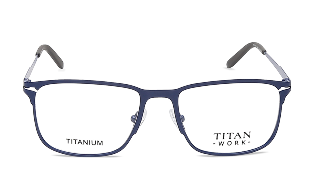 Image 1 of Blue Wayfarer Rimmed Eyeglasses (TW1011MFM2|52) from Titan Available at Titan Eye+
