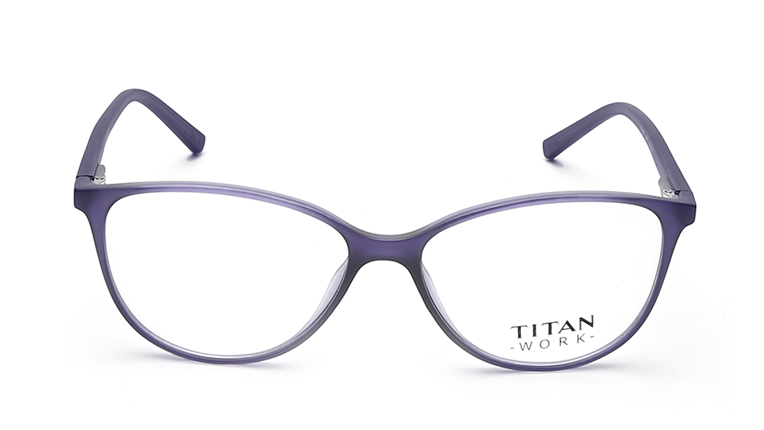 Image 1 of Purple CatEye Eyeglasses for Women from Titan Available at Titan Eye+