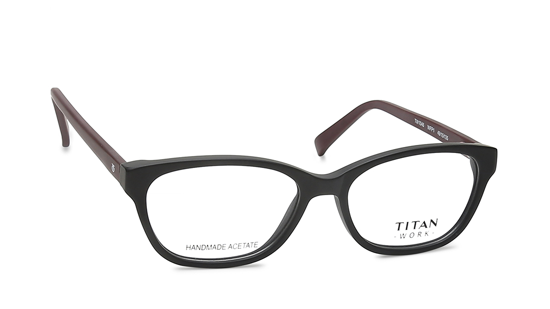 Black Cateye Rimmed Eyeglasses  (TW1046WFP1|49)
