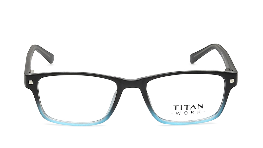 Image 1 of Black Rectangle Rimmed Eyeglasses (TW1048MFP1|51) from Titan Available at Titan Eye+