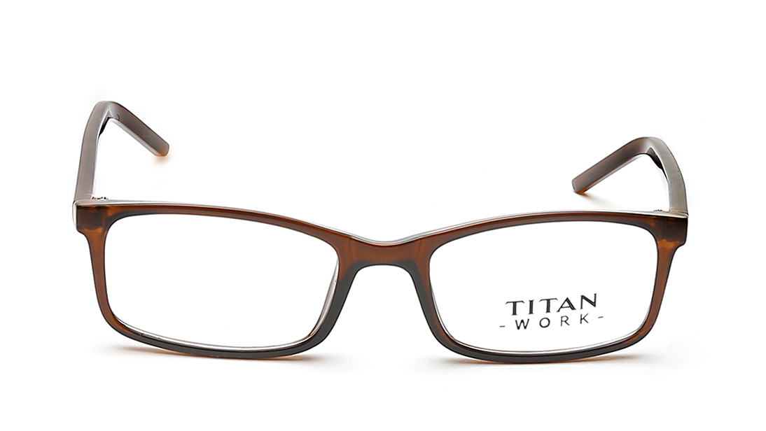 Image 1 of Black Rectangle Eyeglasses for Men and Women from Titan Available at Titan Eye+