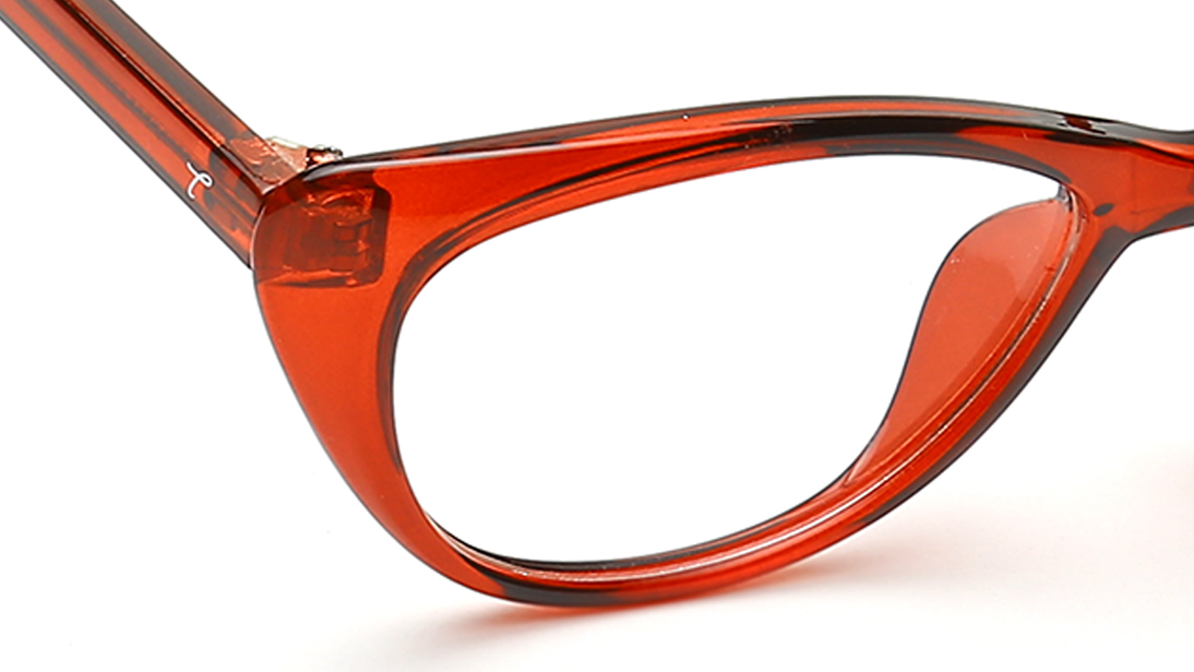 Image 5 of Red Cateye Rimmed Eyeglasses  (TW1083WFP2|48) from Titan Available at Titan Eye+