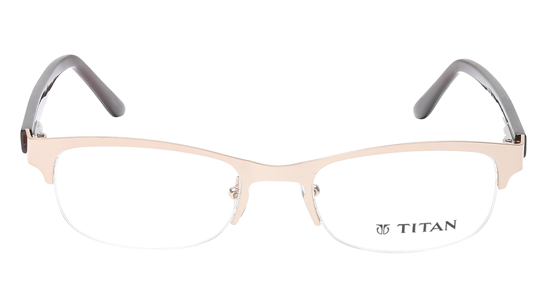 Image 1 of Gold Navigator Semi-Rimmed Computer glasses (TW1138WHM2BTL|51) from Titan Available at Titan Eye+