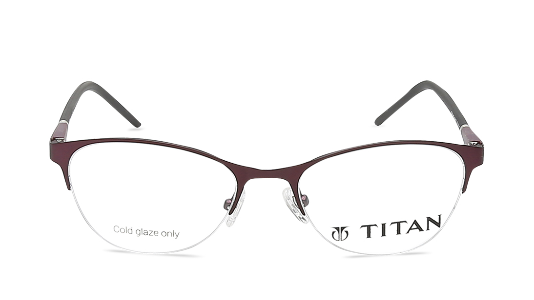 Image 1 of Purple CatEye Eyeglasses for Women from Titan Available at Titan Eye+