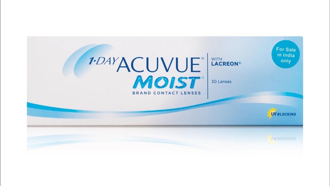 Image 1 of Daily Disposable Acuvue Moist By Johnson And Johnson - 10 Lens per Box from Johnson And Johnson Available at Titan Eye+