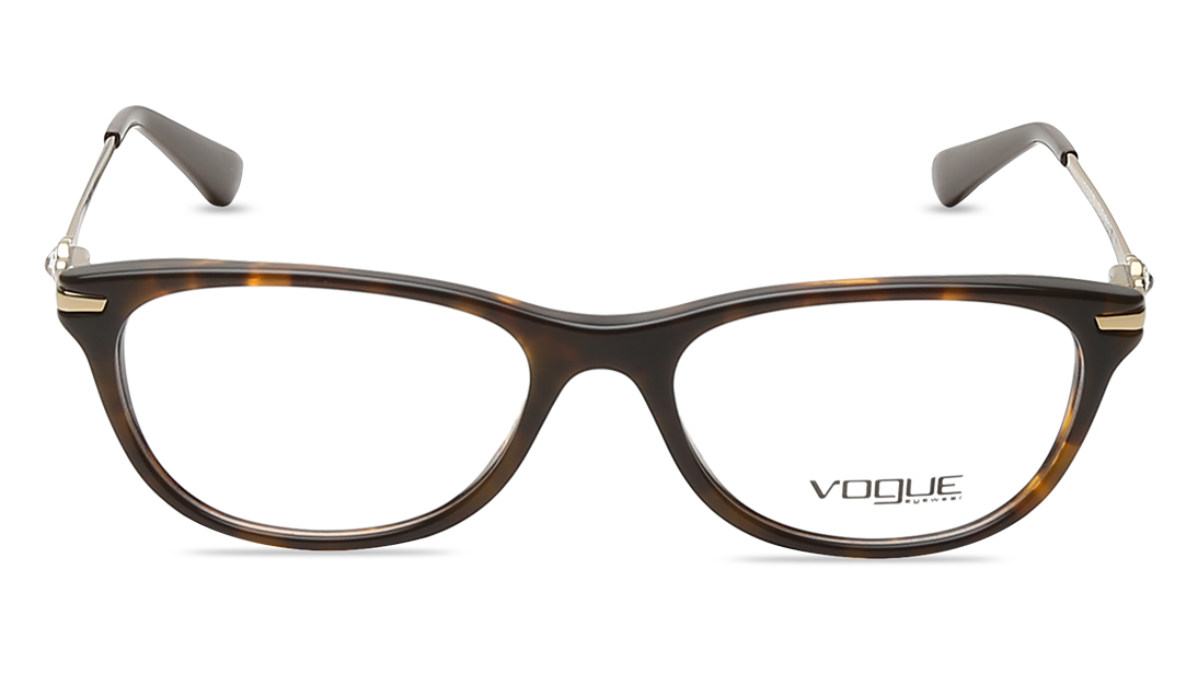 Image 1 of Black Cateye Rimmed Eyeglasses for Women from Vogue Eyewear Available at Titan Eye+