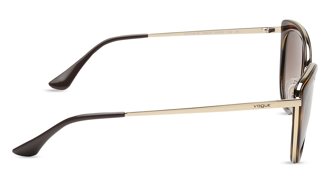 Image 3 of Brown Cateye Women Sunglasses (VO4101SI8481355|53) from Vogue Eyewear Available at Titan Eye+