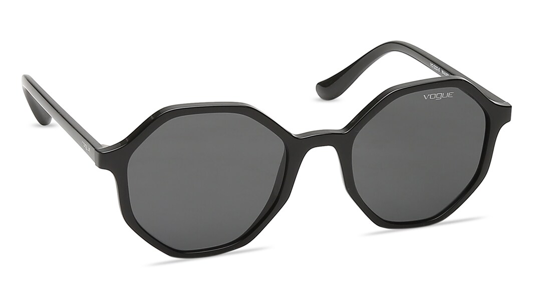 Black Round Women Sunglasses (VO5222SW448752|53)