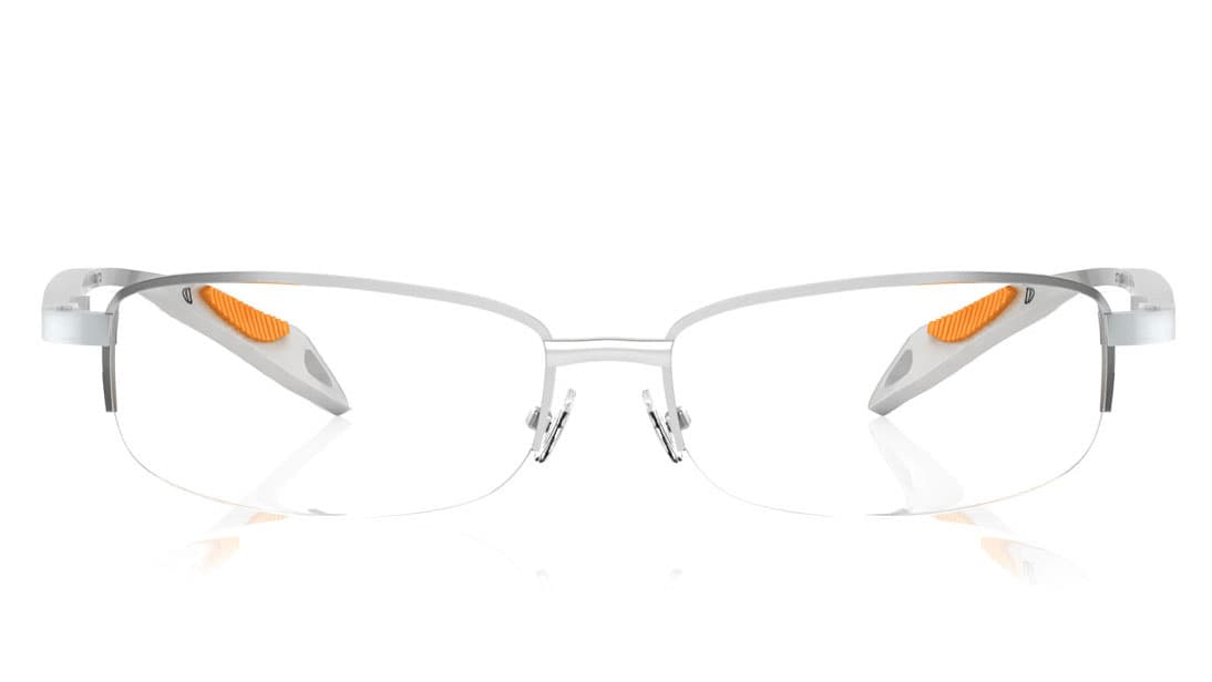 Image 1 of Silver Rectangle Semi-Rimmed Eyeglasses (Y1052A1A1|50) from Titan Available at Titan Eye+