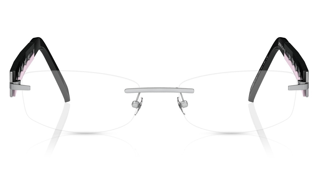 Image 1 of Silver Rectangle Eyeglasses for Men and Women from Titan Available at Titan Eye+