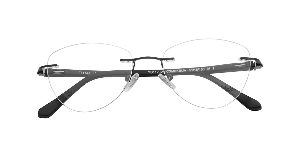 Rimless Lenskart Cat Eye Frames Buy Lenskart Blu LB E14452