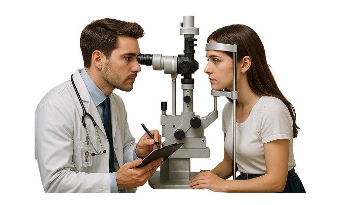 Eye Chart with Glasses