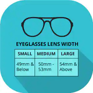 Eyeglasses Lens Width Guide Small, Meduim and Large